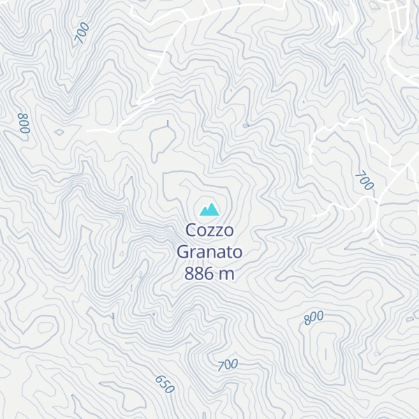 Map of Cozzo Granato
