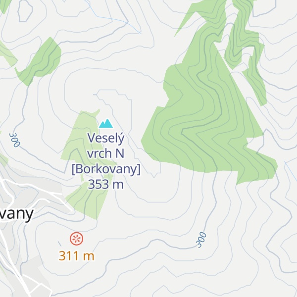 Map of Veselý vrch S [Borkovany]