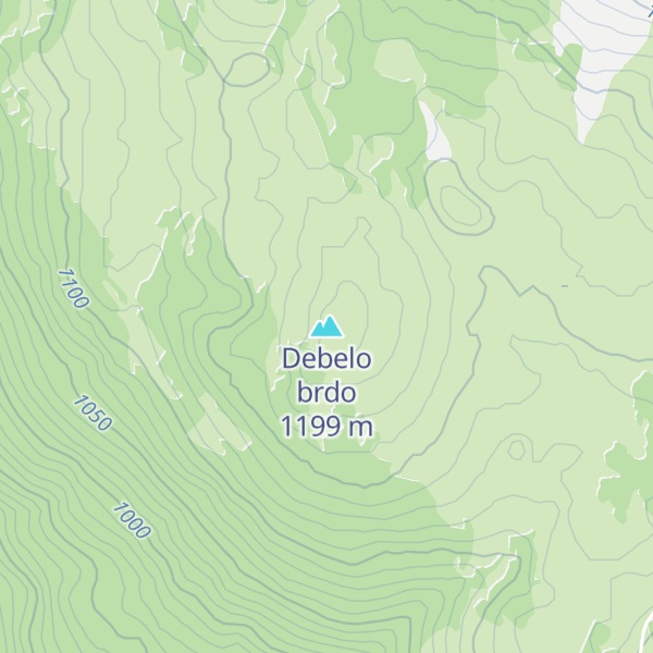Map of Debelo brdo