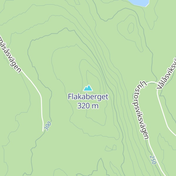 Map of Flakaberget