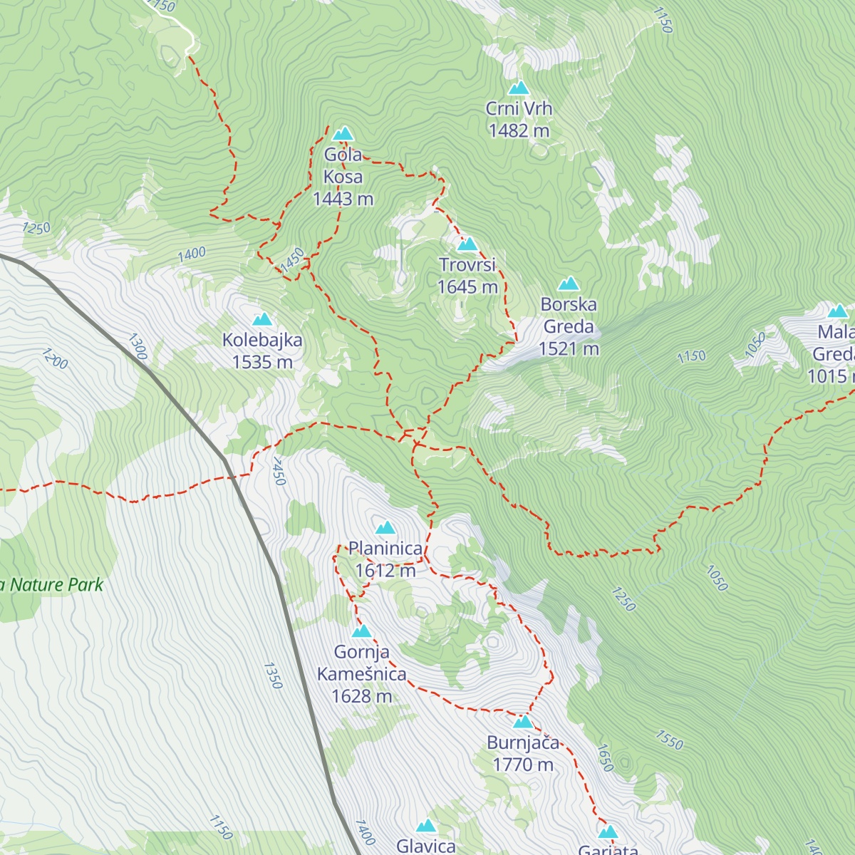 Planinska kuća Edo Retelj map