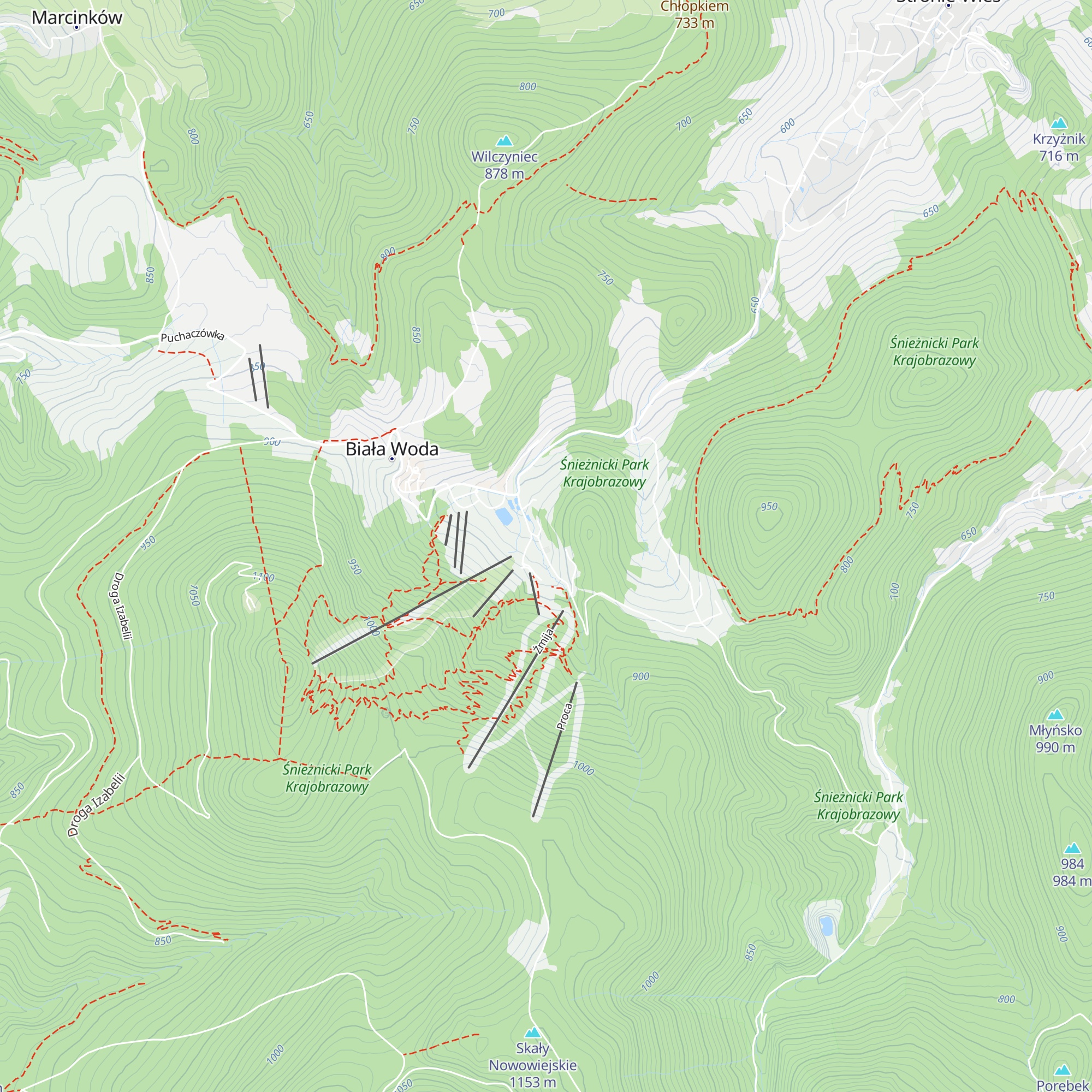 Chata Sudecka I map