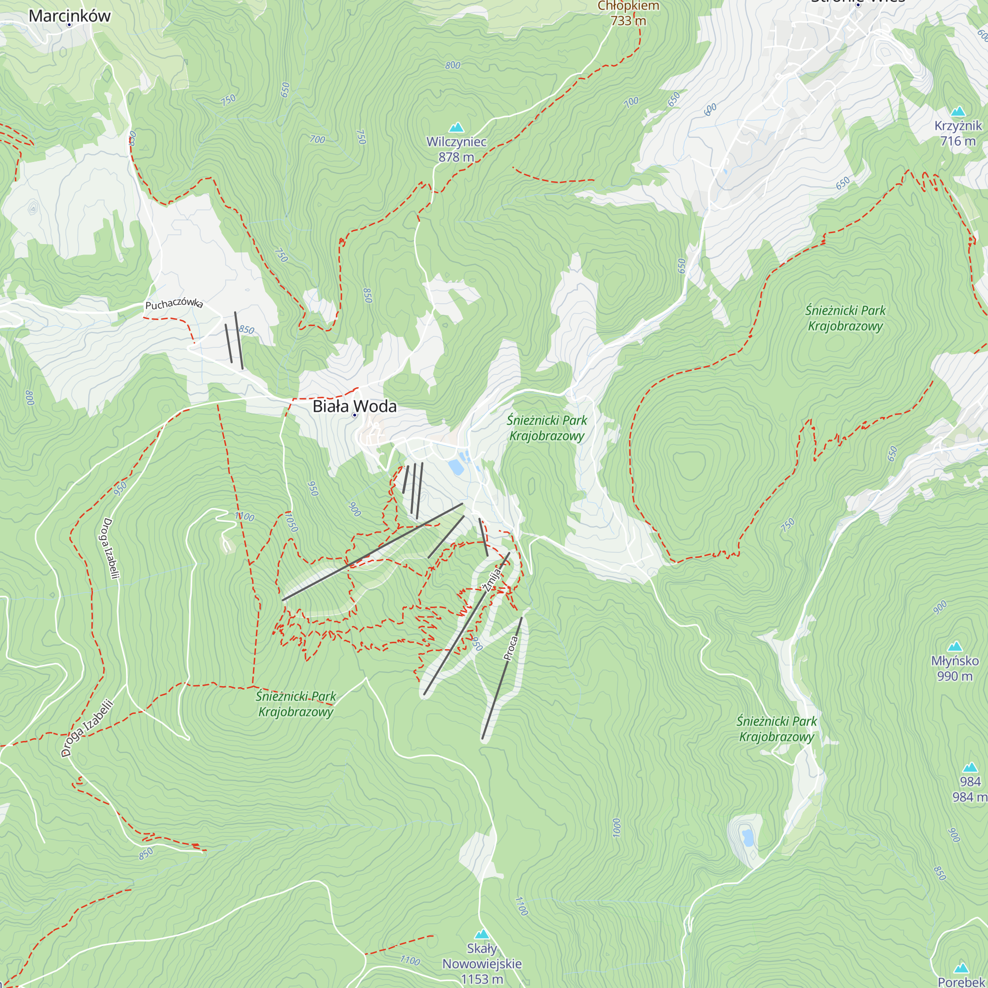 Chata Sudecka I map