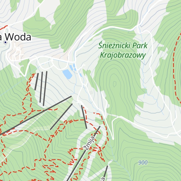 Map of Chata Sudecka I