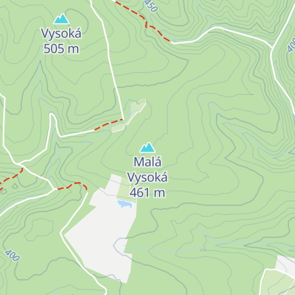 Map of Malá Vysoká