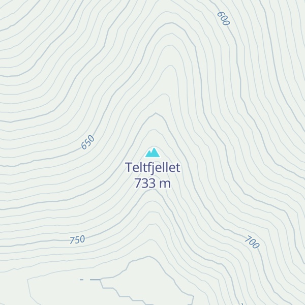 Map of Teltfjellet