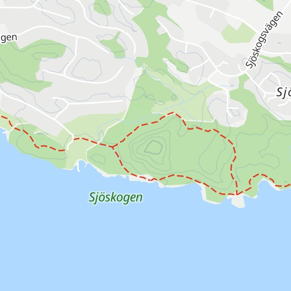 Map of Sjöskogsberget