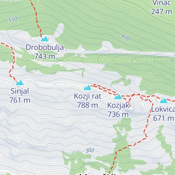 Map of Kozji rat