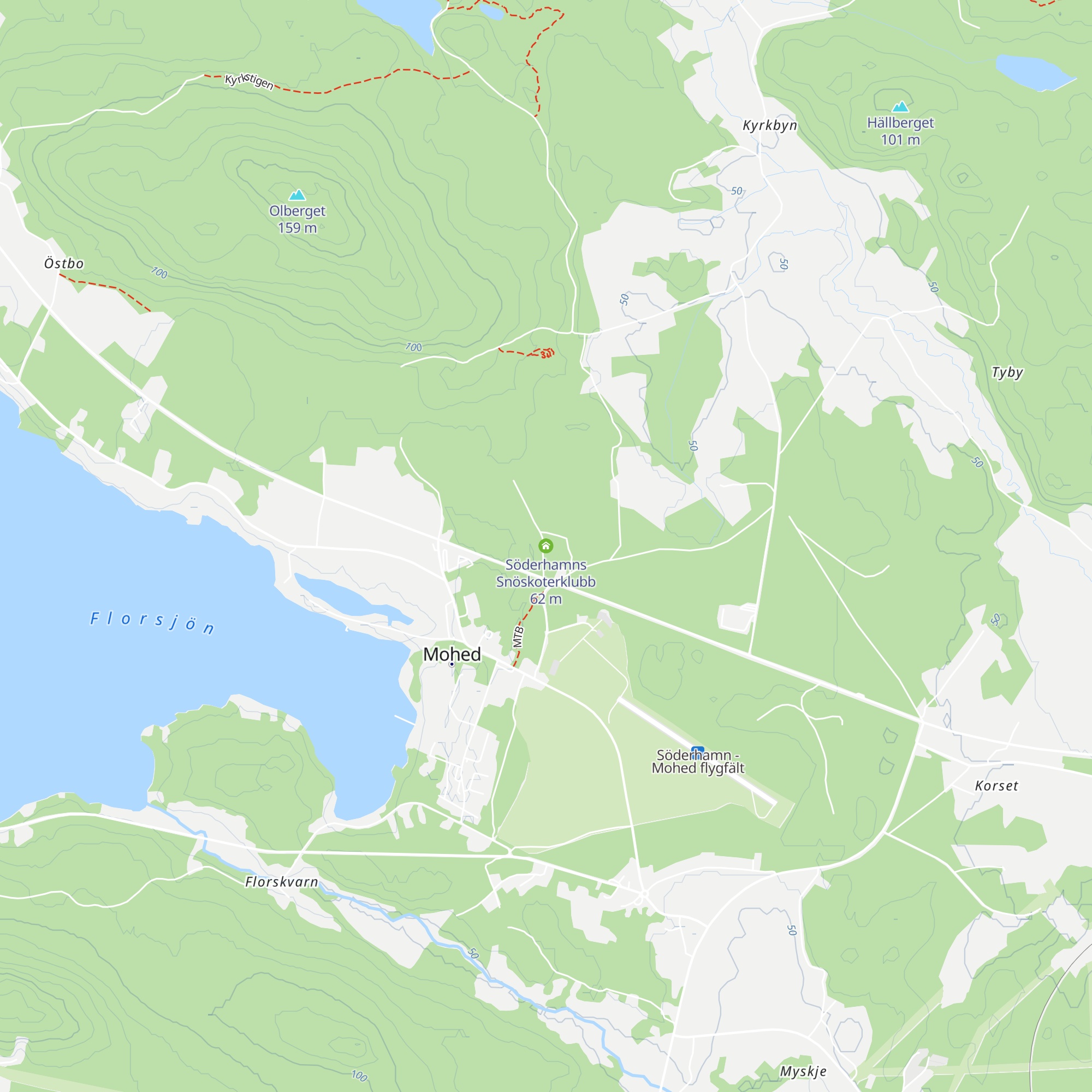 Söderhamns Snöskoterklubb map
