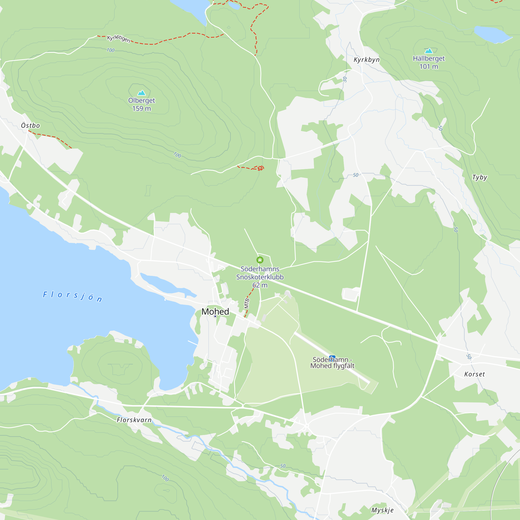 Söderhamns Snöskoterklubb map
