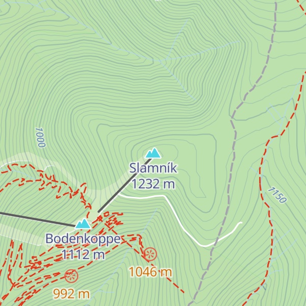 Map of Slamník