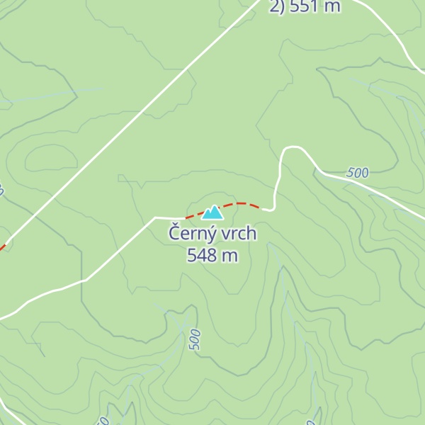 Map of Černý vrch