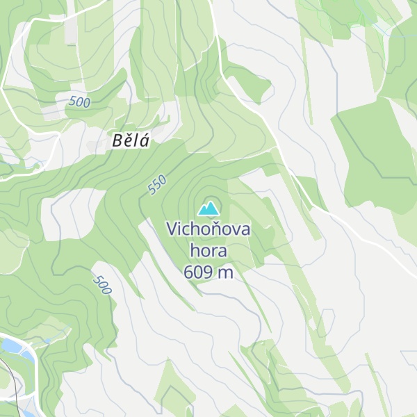 Map of Vichoňova hora
