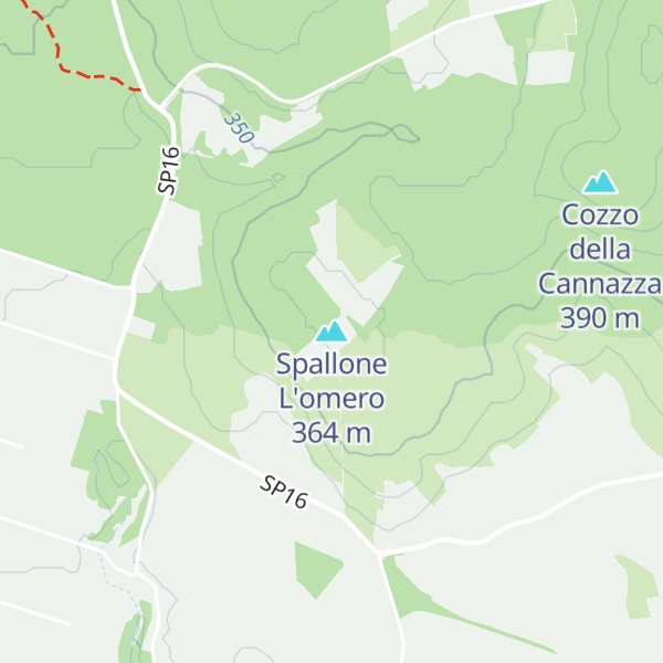Map of Spallone L'omero
