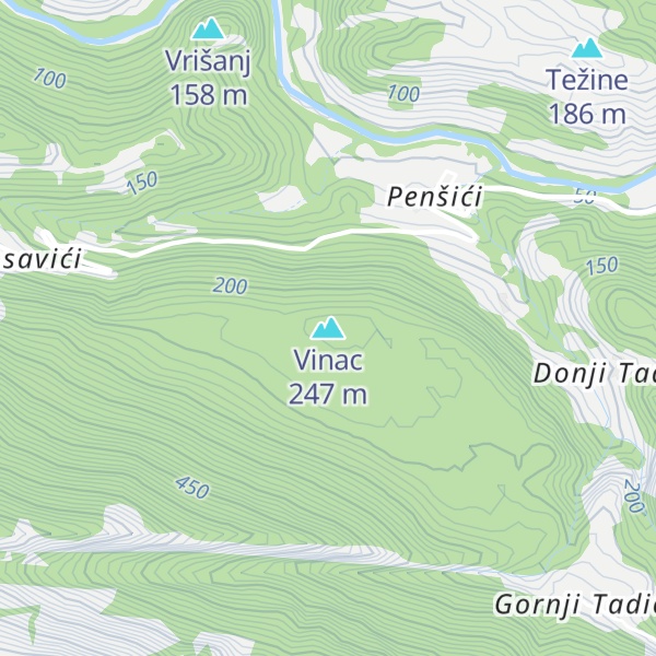 Map of Vinac