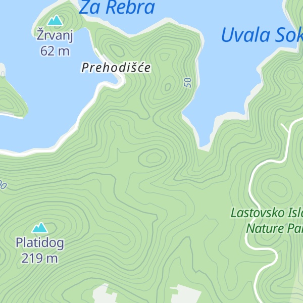 Map of Široki dolac