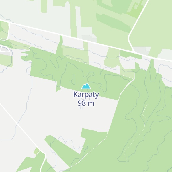 Map of Karpaty