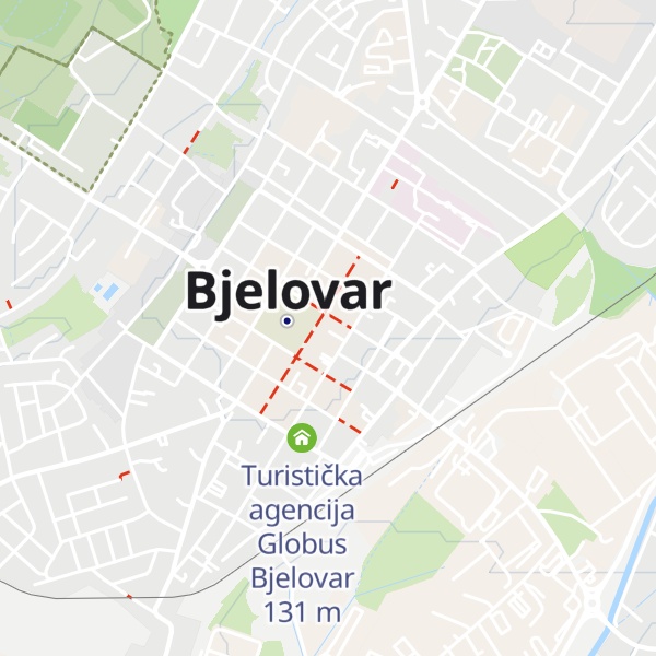 Map of Turistička zajednica Grada Bjelovara
