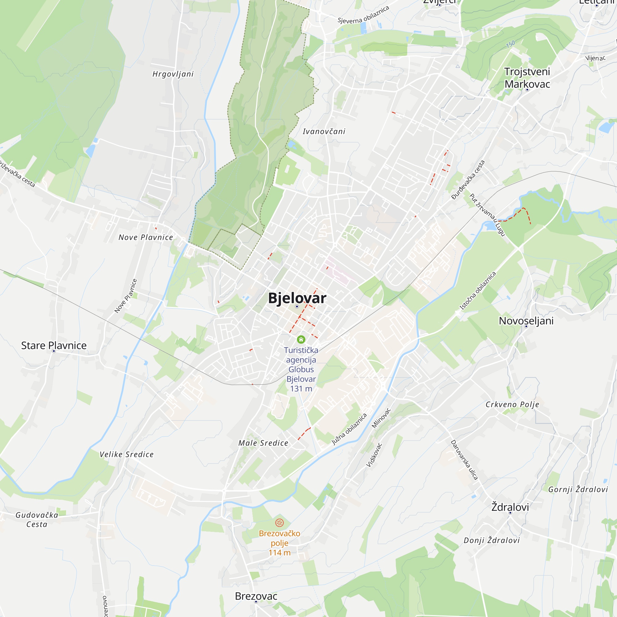Turistička zajednica Grada Bjelovara map