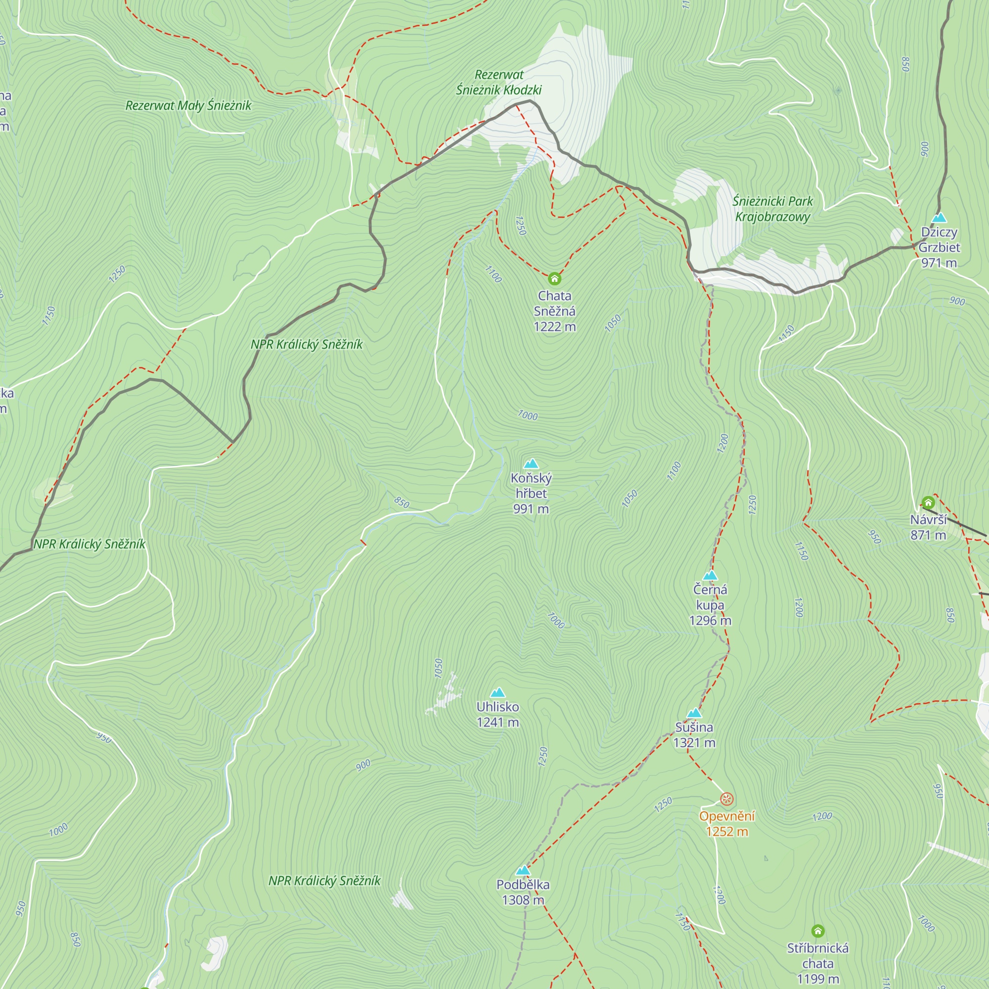 Vilemínka map
