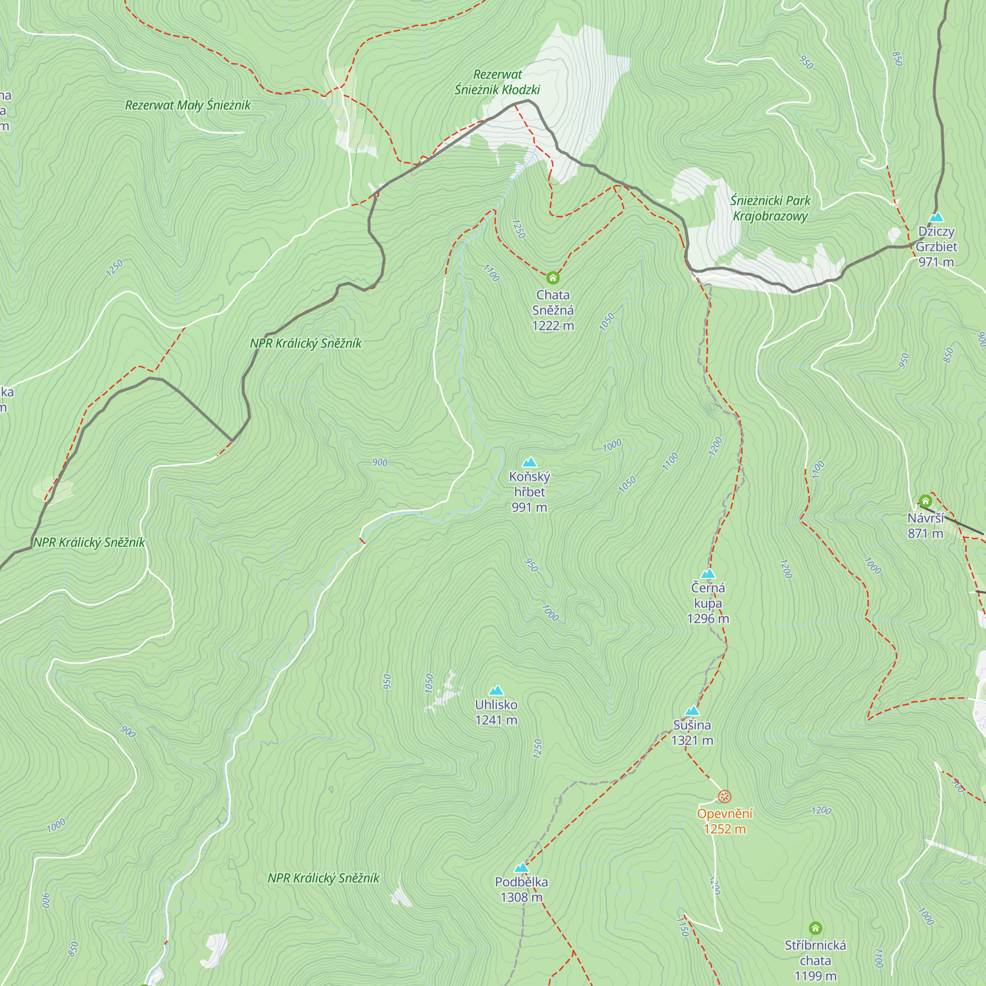 Vilemínka map