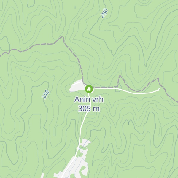 Map of Anin vrh