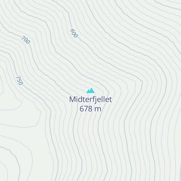 Map of Midterfjellet
