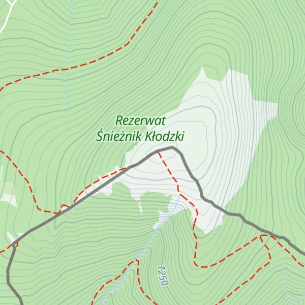 Map of Králický Sněžník / Śnieżnik