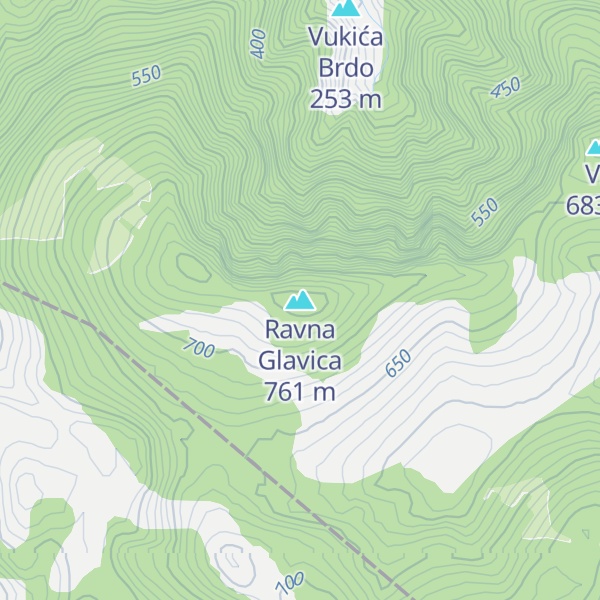 Map of Ravna Glavica