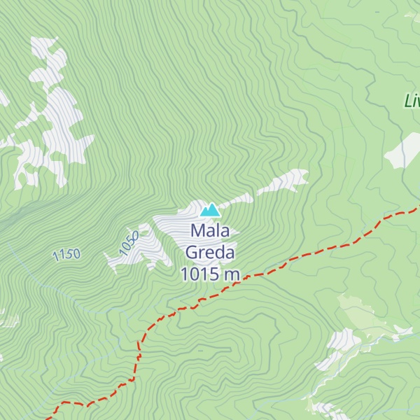 Map of Mala Greda