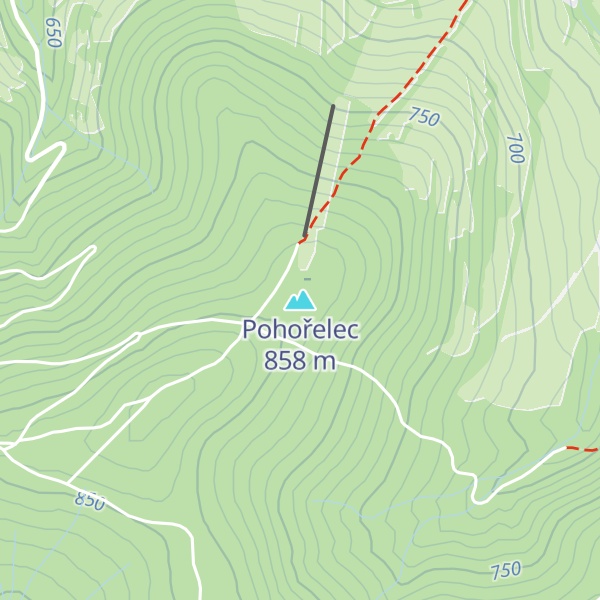 Map of Pohořelec
