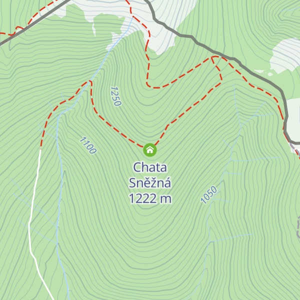 Map of Chata Sněžná