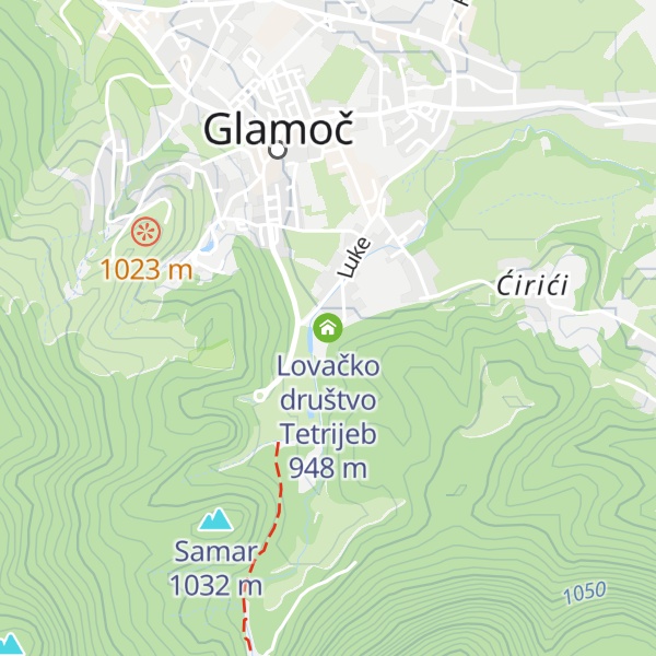 Map of Lovačko društvo Tetrijeb