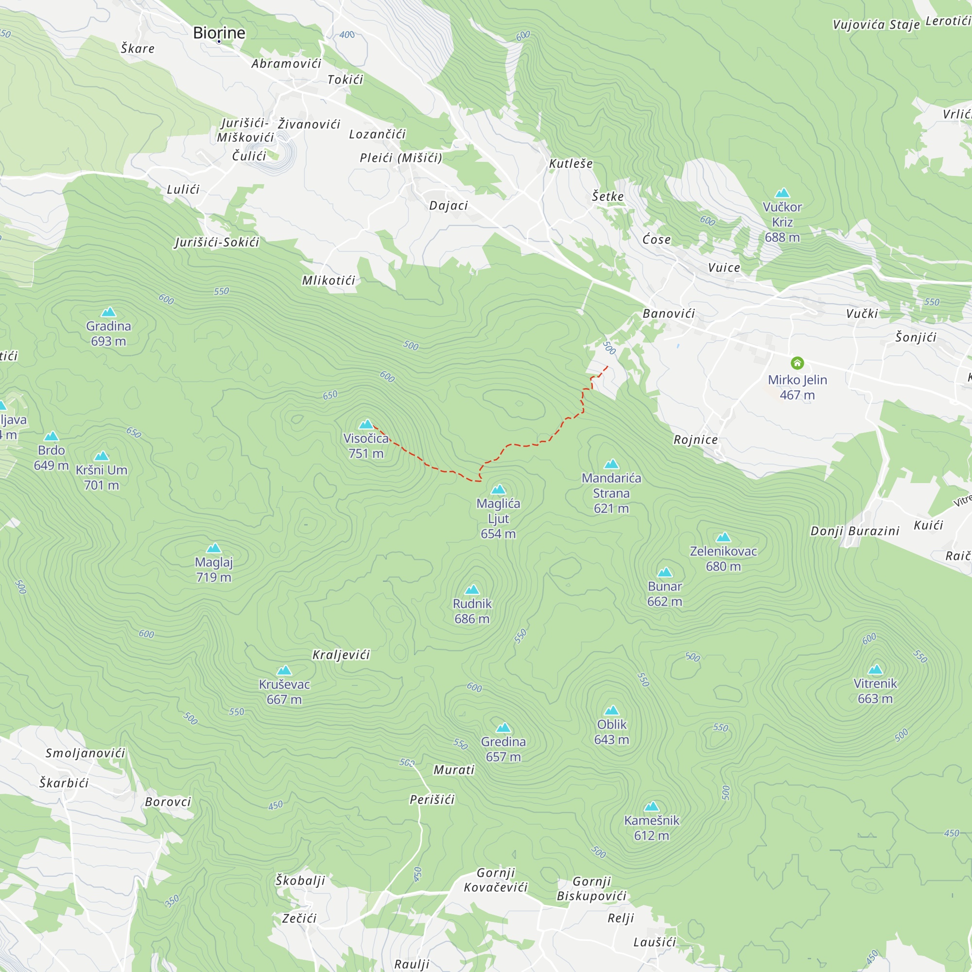 Vrgočevac map