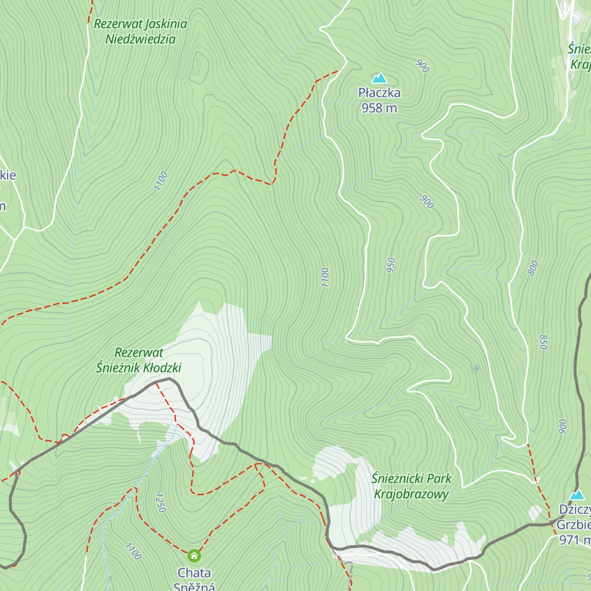 Chatka pod Śnieżnikiem map