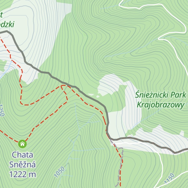 Map of Czarny Grzbiet