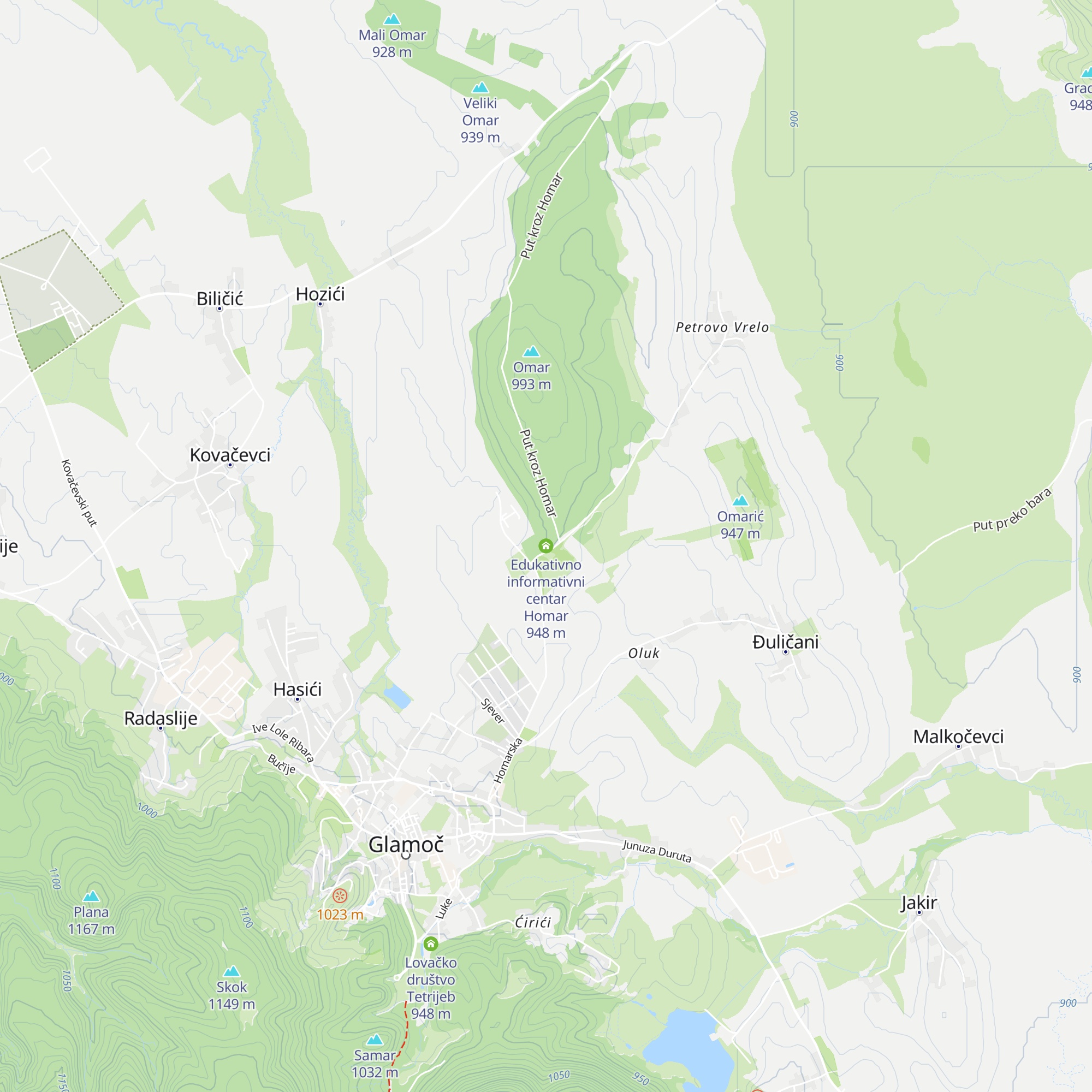 Edukativno informativni centar Homar map