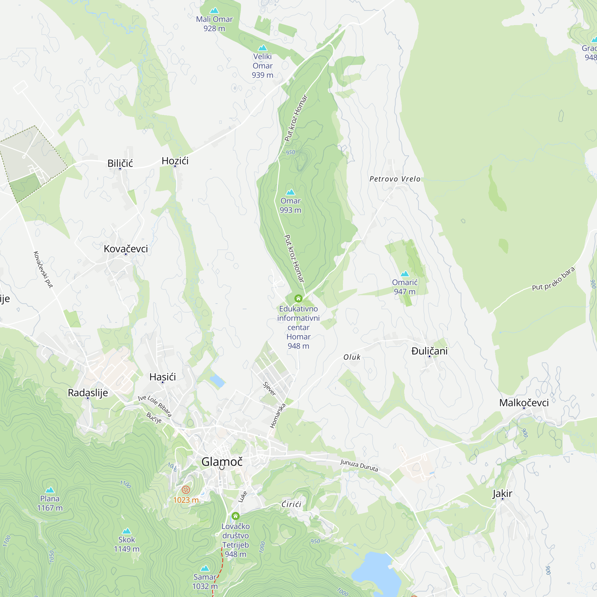 Edukativno informativni centar Homar map