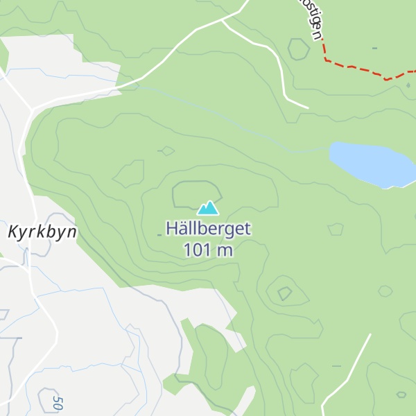Map of Hällberget