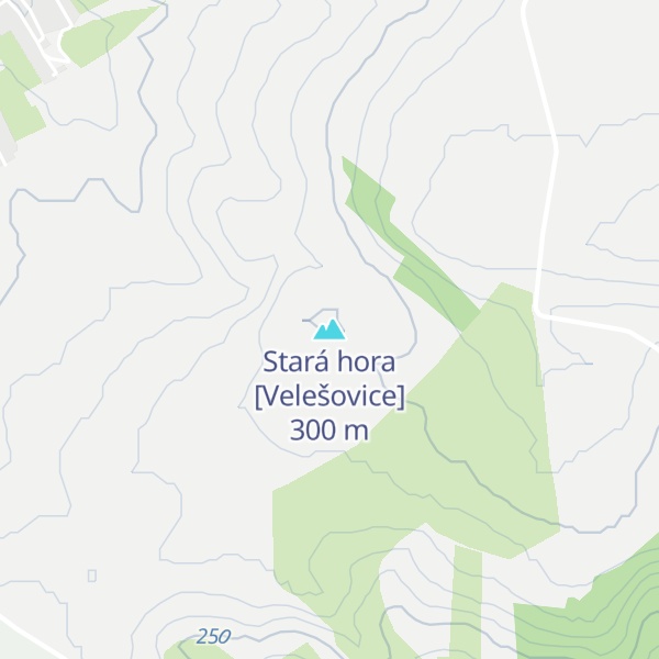 Map of Stará hora [Velešovice]