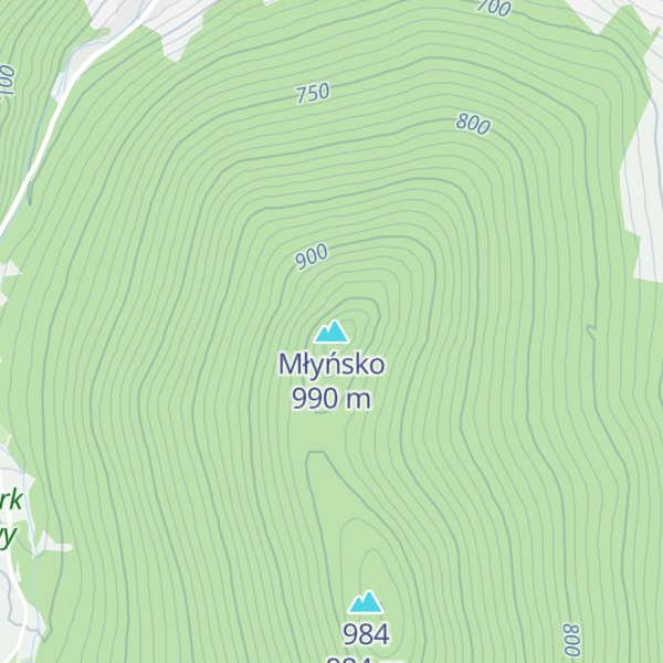 Map of Młyńsko