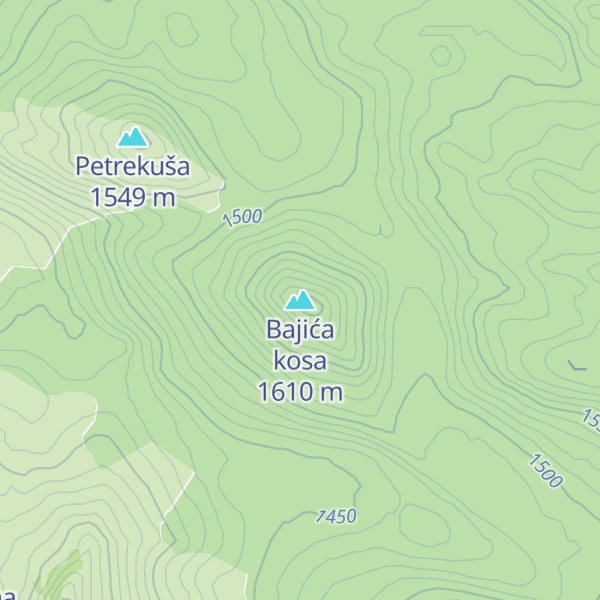 Map of Bajića kosa