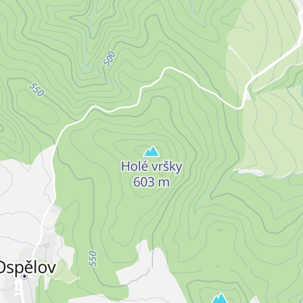 Map of Holé vršky