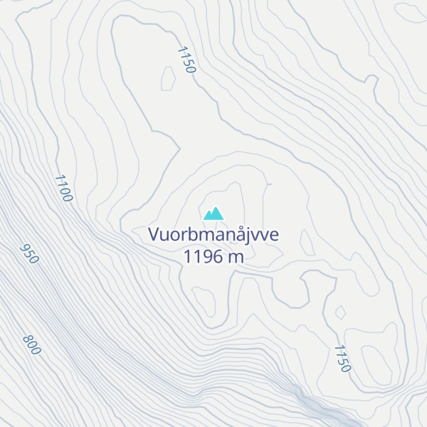 Map of Vuorbmanåjvve