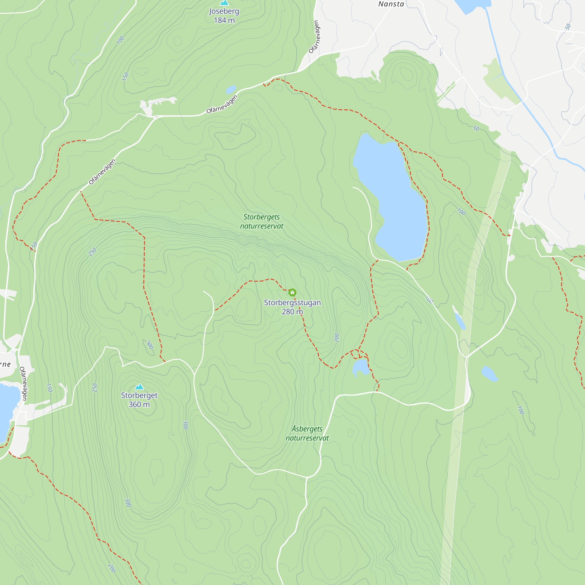 Storbergsstugan map