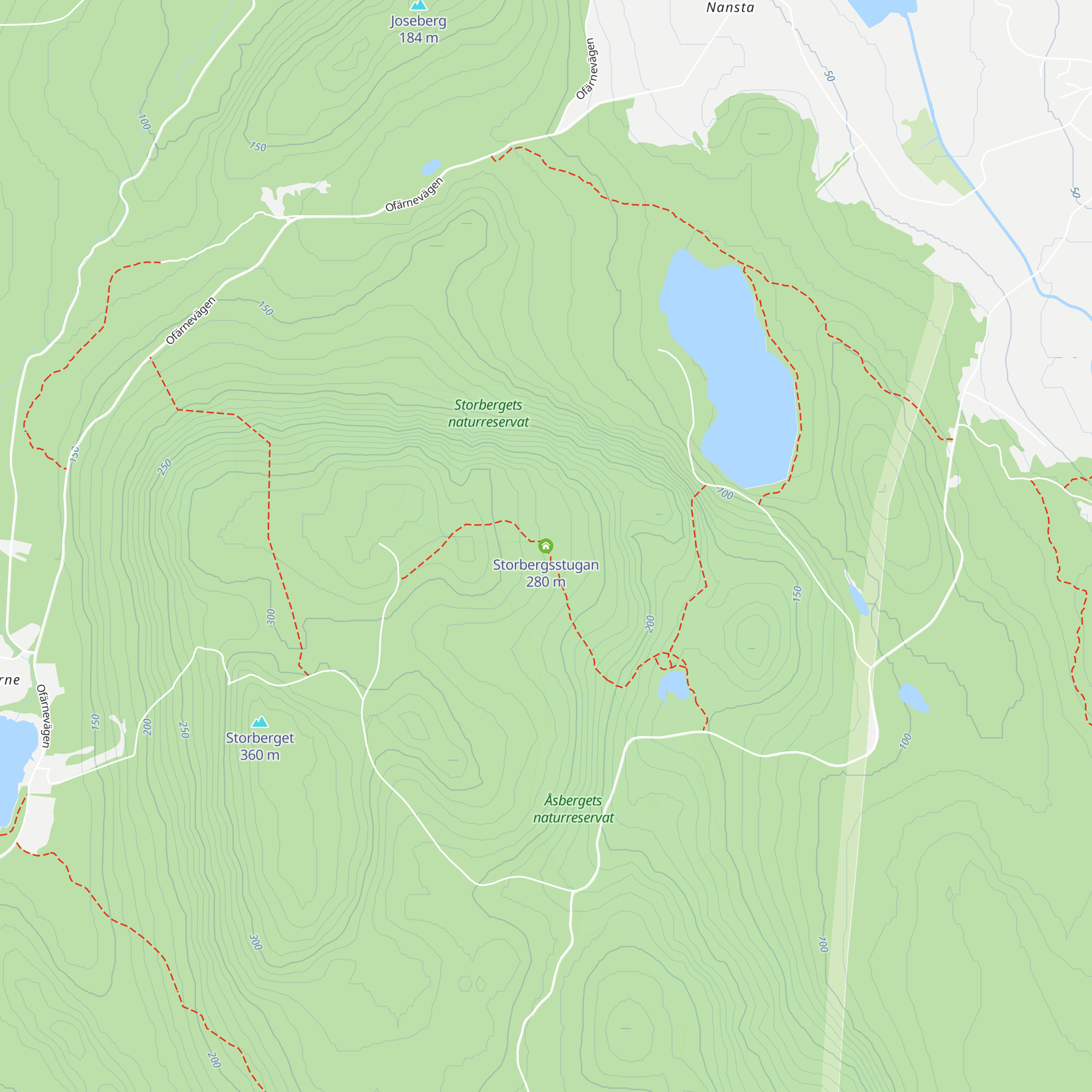 Storbergsstugan map