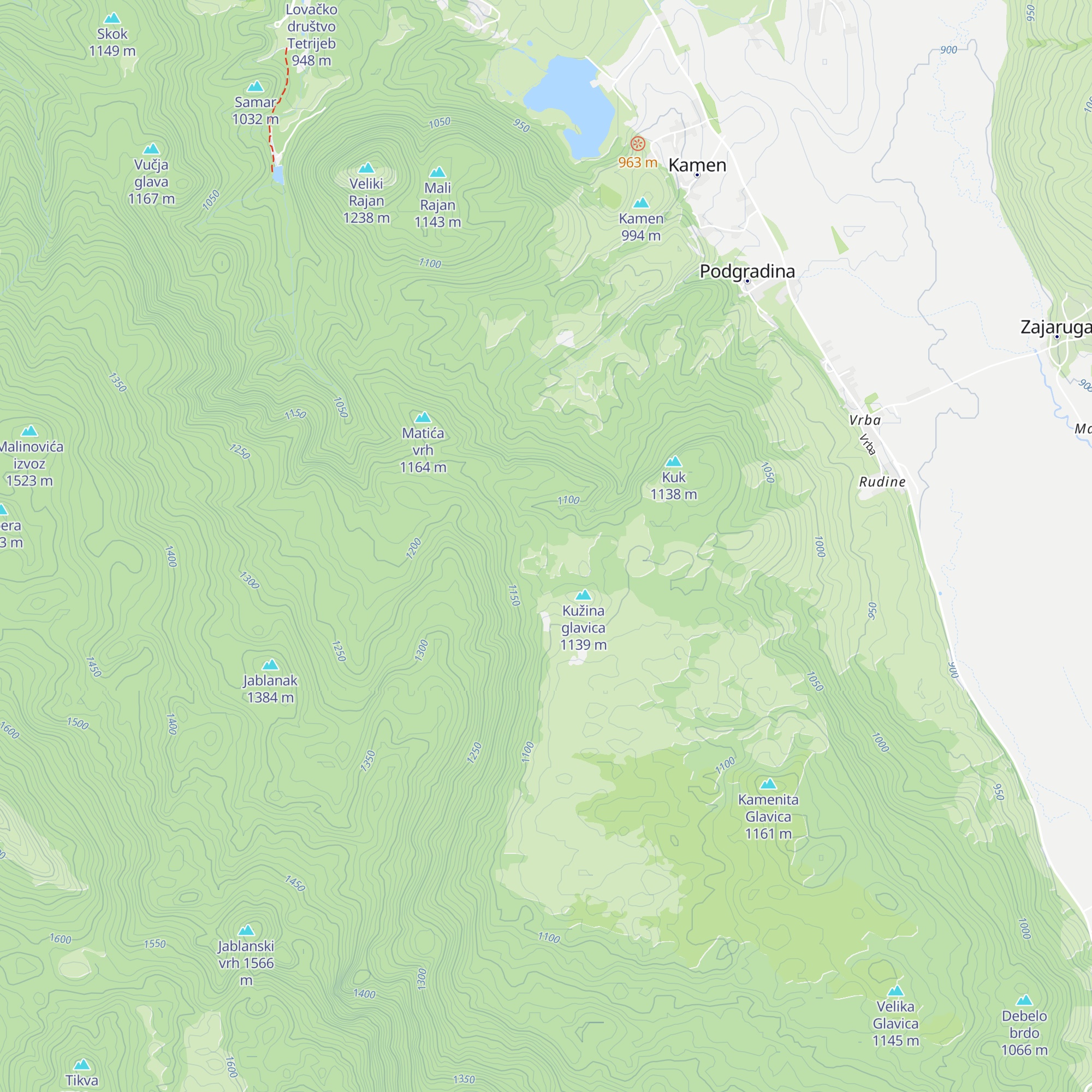 Lovački dom map