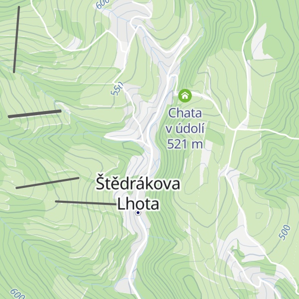 Map of Chata Na Rozcestí