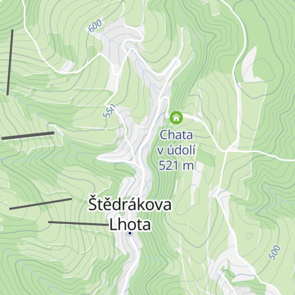 Map of Chata Oldřiška
