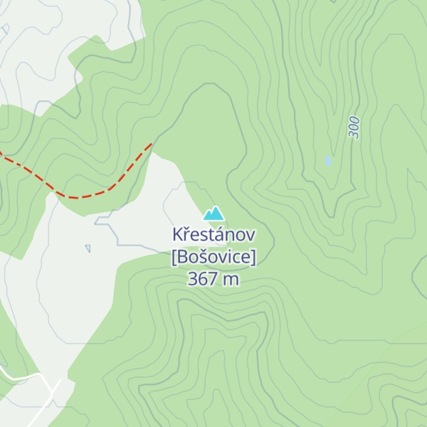 Map of Křestánov [Bošovice]